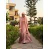PINK ZARA SATIN DRESS