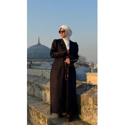 LONG BLACK WOOL BLAZER