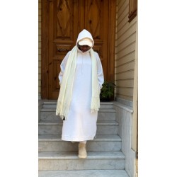 THE LONG WHITE HOODIE