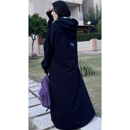 THE LONG BLACK HOODIE