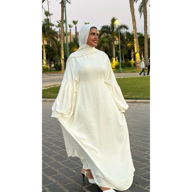 LINEN HIJABI DRESS
