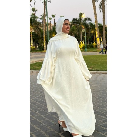 LINEN HIJABI DRESS