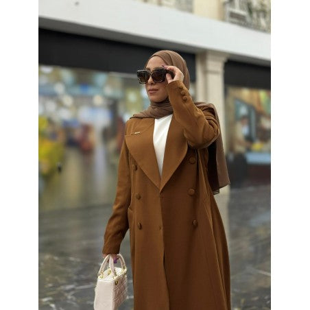 LONG BROWN BLAZER