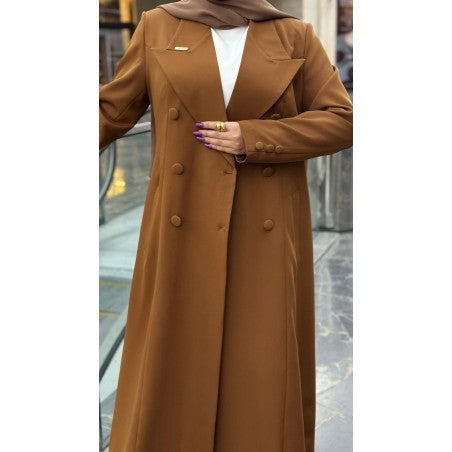 LONG BROWN BLAZER